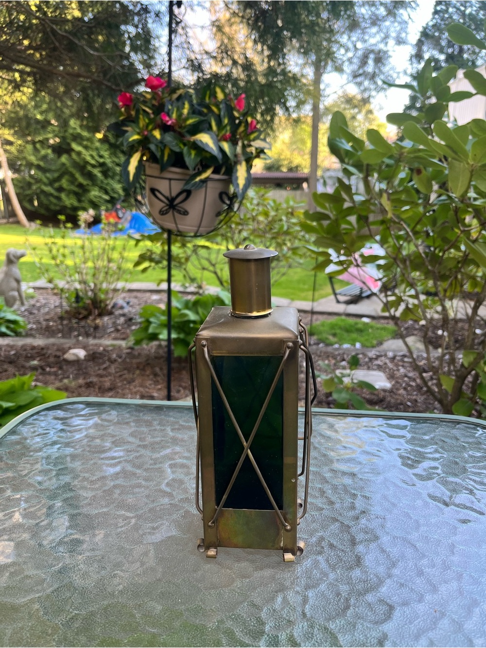 VTG Handarbete Sweden Music Box Lantern Liquor Bottle Decanter